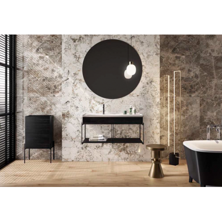 Керамогранит K948087LPR01VTER MarbleS Бреча Черный R9 7ЛПР 60x120