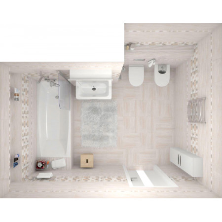 Плитка Atria вставка бежевая (AN2G011) 20x44