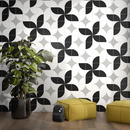 Плитка AZ/B008/5009 Декор Теорема 4 матовый 20x20