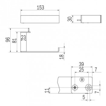 Держатель туалетной бумаги INDA INDISSIMA A8825ACR