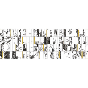 Плитка A16517 Вставка White stream темно-серый 25x75