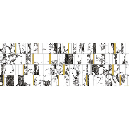 Плитка A16517 Вставка White stream темно-серый 25x75