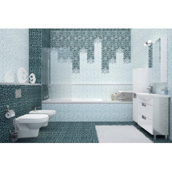 Плитка GL7H221 Motive Glass бордюр сиреневый 4x35