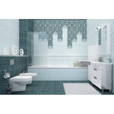 Плитка GL7H221 Motive Glass бордюр сиреневый 4x35