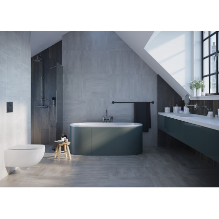 Керамогранит Lines темно-серый 60х120