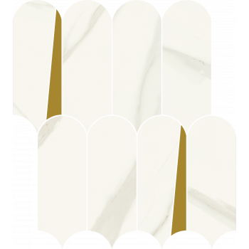 Мозаика 600110000948 Metropolis Calacatta Mosaico Elegant 6mm 32.5x36.1