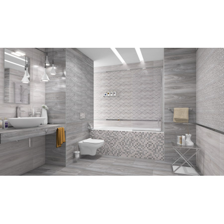 Плитка Pegas серый рельеф 17-10-06-1179 20х60