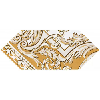 Плитка HGD/B515/35000 Декор Алмаш 4 желтый глянцевый 14х34