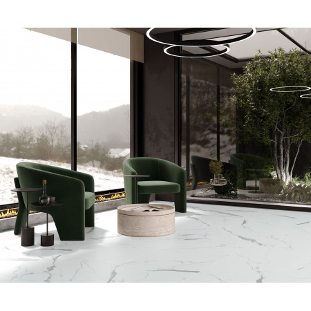 Керамогранит Venatino Grey белый Сатинированный Карвинг 60x60