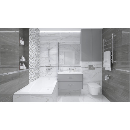 Плитка Fumo серый 20х50