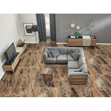 Керамогранит GR104 Richter Brown High glossy 600x600