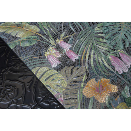 Плитка BLB050 Бордюр Багет Альвао черный матовый 20х5