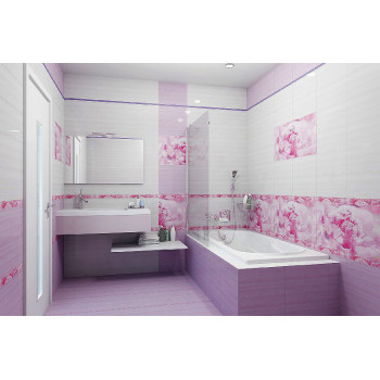 Плитка Бордюр рельефный Peony br1020D281-1 20х10