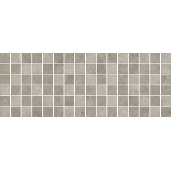 Плитка MM15150 Декор Монсанту мозаичный серый светлый глянцевый 15х40
