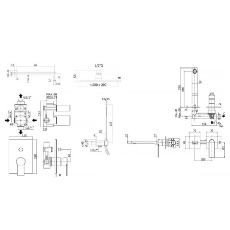 Комплект для душа Paffoni Tango KITTA015SCR105