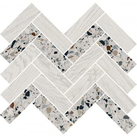 Мозаика T042/SG5268 Монтиони мозаичный белый 34x35,5