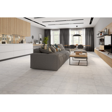 Керамогранит G-50/M/d01 Gesso серый 400х400х8