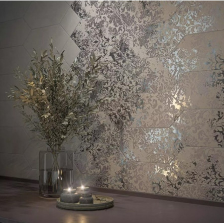 Плитка 35030 Каламита серый матовый 14x34