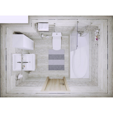 Плитка Декор Echo Elemental серый 30х60