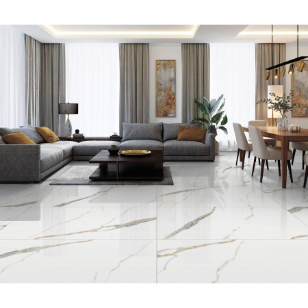 Керамогранит Golden White Statuario Полированный 60х120