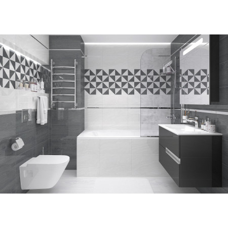 Плитка Декор Mania Anais бежевый 25х50