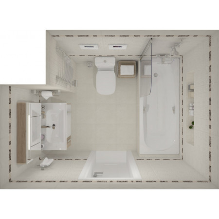 Плитка Бордюр Sand бежевый 6,3х60