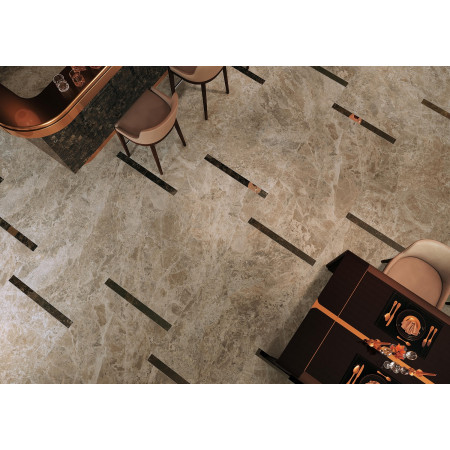 Керамогранит 610090002115 Victory Taupe Bottone Lap/Виктори Таупэ Вставка Шлиф 7.2X7.2