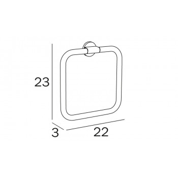 Полотенцедержатель INDA ONE A2416ACR