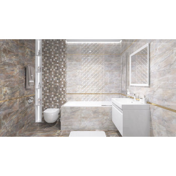 Плитка Rich коричневый 25х75