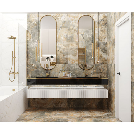 Керамогранит Oberon Green Cтруктурный 60x120