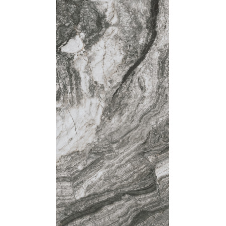 Керамогранит SG595902R Ониче белый чёрный обрезной лаппатированный 119.5*238.5