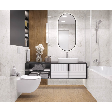 Керамогранит Emil White светло-серый Полированный 60x60