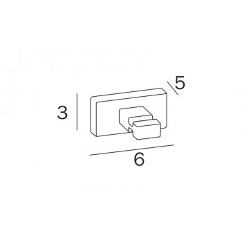 Крючок для ванной INDA LEA A1820ANE