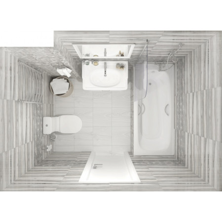 Плитка Декор Grace Fancy серый 20х60