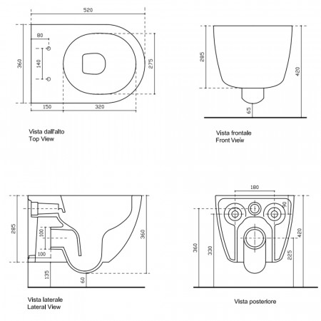 Унитаз подвесной GALASSIA DREAM 7334MT