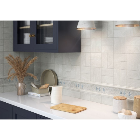 Плитка BLD053 Сиена серый светлый матовый 15x3