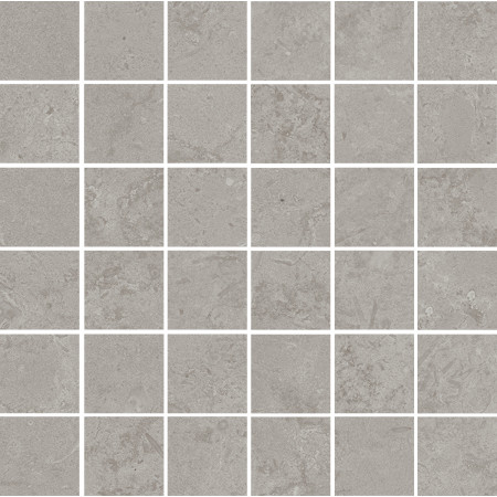 Мозаика DD205220/MM Декор Про Лаймстоун серый матовый мозаичный 30х30