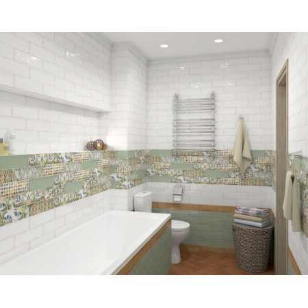 Плитка 9017 Монпарнас зелёный 8.5*28.5