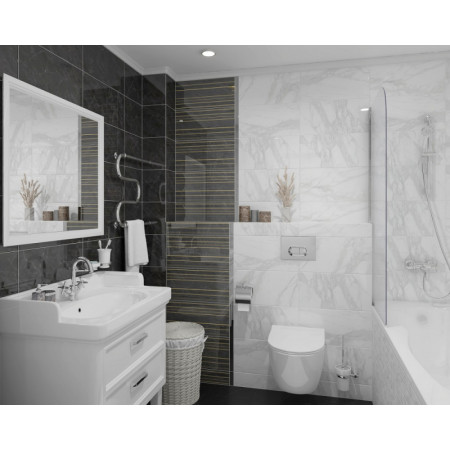 Плитка 34030 Olimpus чёрный 25х50