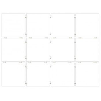 Керамогранит 1146H Конфетти белый блестящий полотно 29,8х39,8 из 12 частей 9,8х9,8