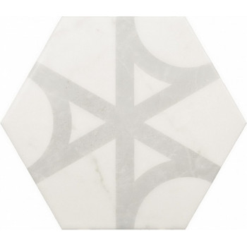 Керамогранит 23103 Carrara Hexagon Flow 17,5х20
