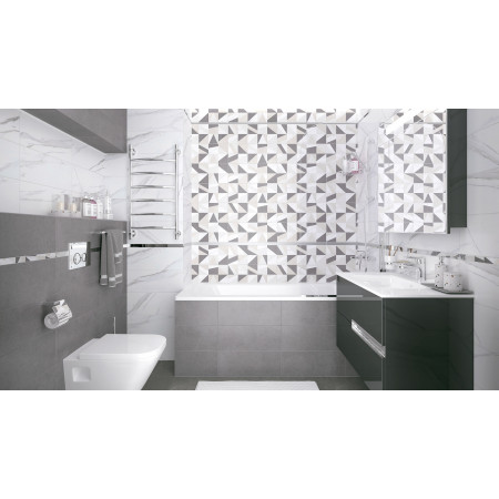 Плитка Elegance Декор-1 белый 20х50