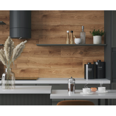 Керамогранит Latina Brown коричневый структурный 20x120