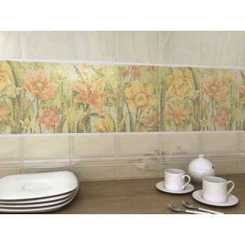 Плитка MM8278 Летний сад беж мозаичный 20х30