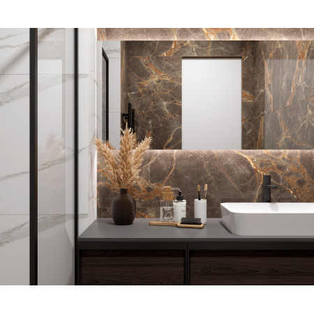 Керамогранит Nebula Brown Полированный 80x80