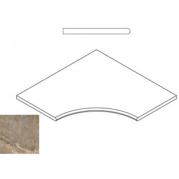 Керамогранит 620090000211 DARK BORDO ANGOLARE ROUND 30 60x60