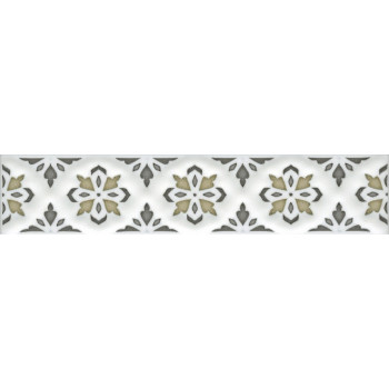 Плитка STG/A621/17000 Бордюр Клемансо орнамент 15*3.1