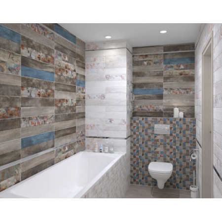 Мозаика MM11190 Декор Country мозаичный светлый 20х60