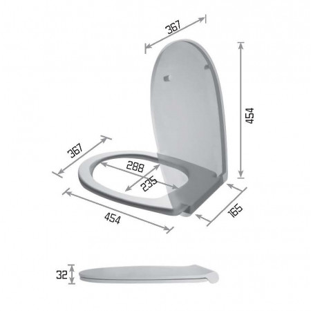 Крышка с сиденьем Galassia EDEN 7254