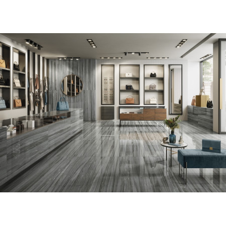 Плитка 600080000426 Charme Advance Alabastro Ins.Golden Line Opaco 40x80